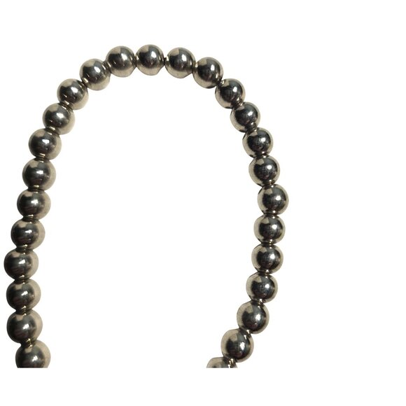 Michael Kors slide bracelet Silver tone Beads Bracelet Adjustable Black Cord - Picture 3 of 4